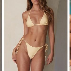 Monday swimwear creme wave hanalei bikini set